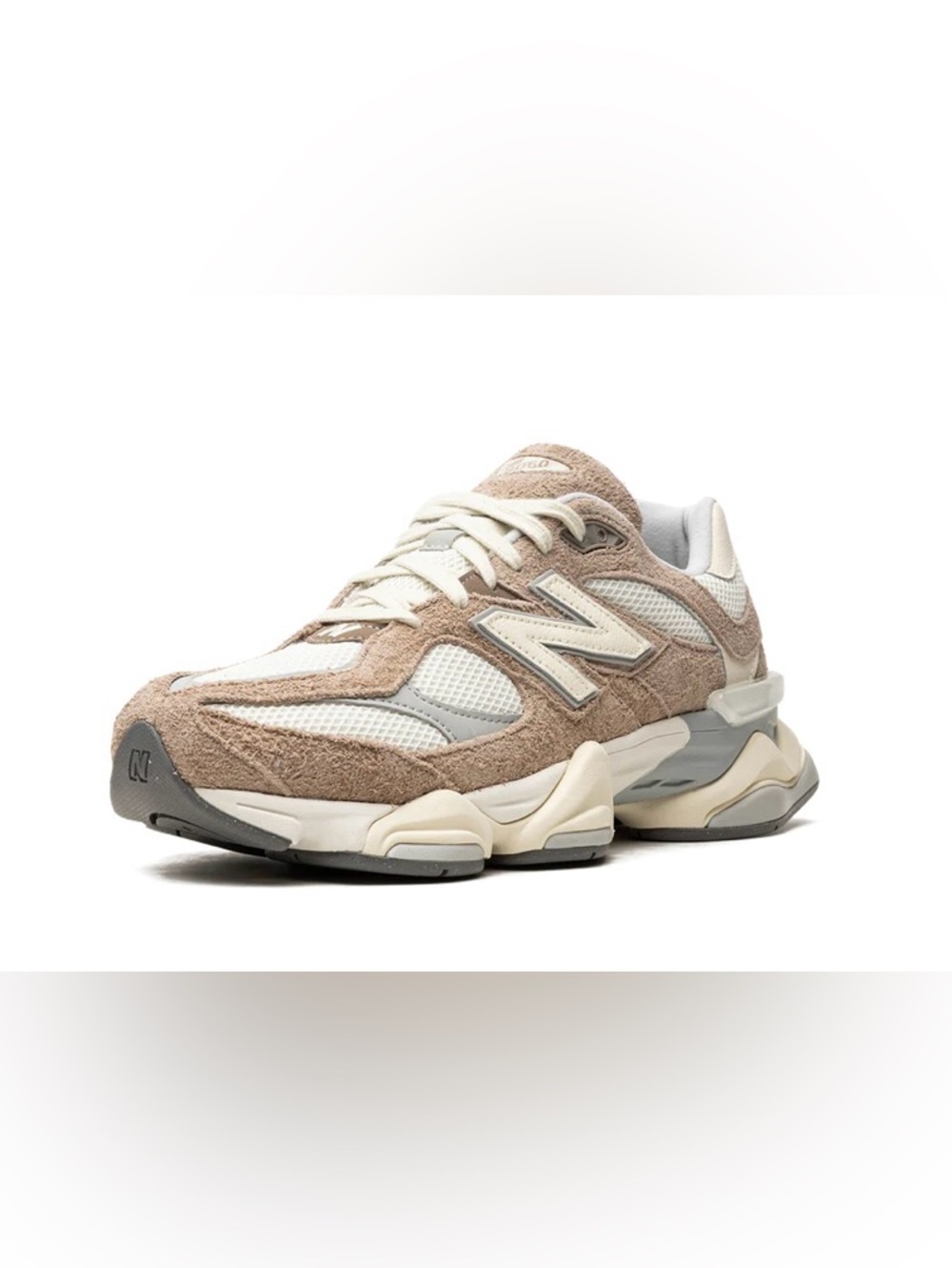 New Balance Men's Beige Gray White 9060 Sneakers